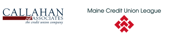 Logos for Callahan & Associates and Maine Credit Union League.