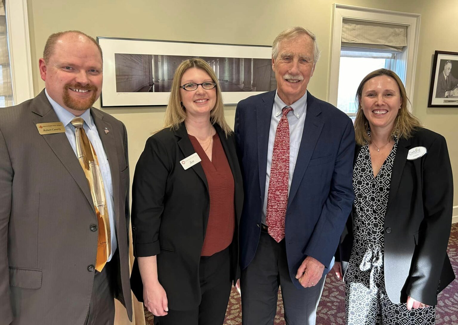 Credit Union Advocates Spend the Day with Senator King